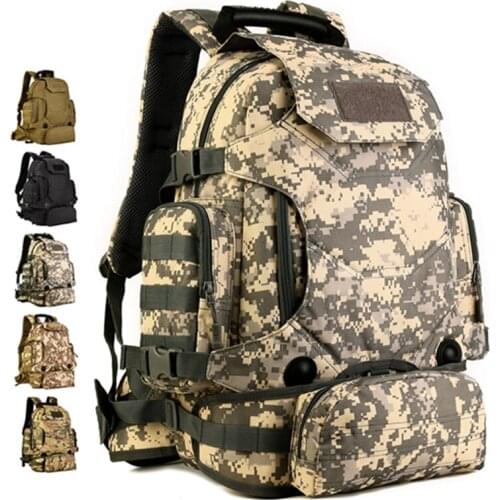 Military Tactical Backpack Large Canvas Army Assault Pack Waterproof Outdoor Bag Backpacks for Outdoor Hiking Camping Rucksacks