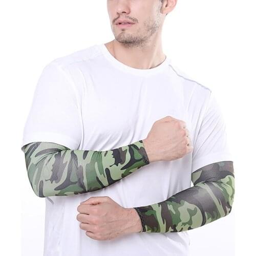 11 Colors Adult Leisure Ice Sleeves Camouflage/Plaid Printing Sun Protection Protective Cover Suitable for Cycling Fishing