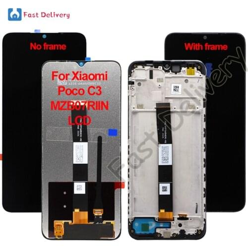 For Xiaomi Poco C3 LCD Display Touch Panel Screen Digitizer Assembly For Xiaomi Poco C3 MZB07RIIN lcd Replacement Accessory