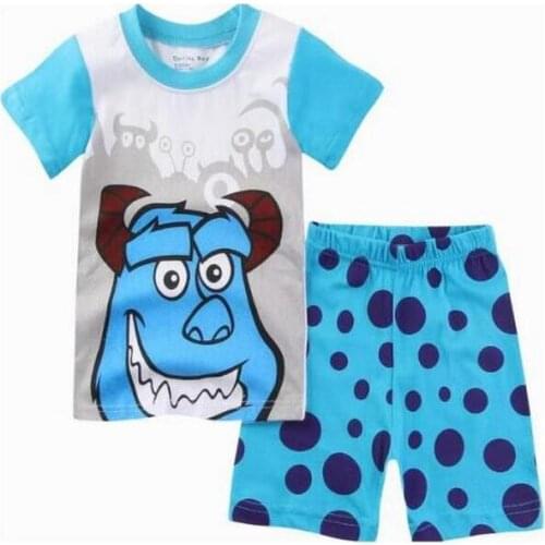2-7year Baby Clothes Set Summer 100% Cotton Newborn Baby Boys Girls Cartoon Clothes 2PCS Baby Pajamas Unisex Kids Clothing Sets