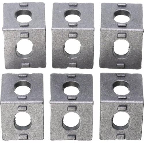 25pcs Solid Cast Aluminum Connecting Fastener High Hardness 2020 Corner Brackets For 20mm Extrusion 20x20x17mm