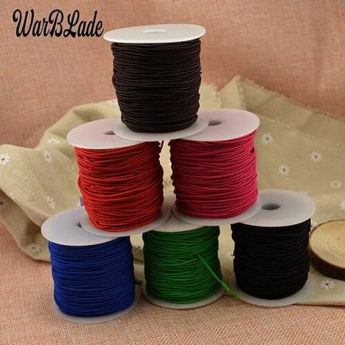 50m 0.8mm 1mm 1.2mm 1.5mm Elastic Cord Beading Stretch Thread Cord String Rope Bead For DIY Bracelet Necklace Jewelry Making