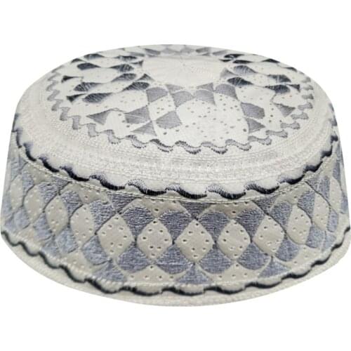 Arab Mens Hat Islamic Papaqlar Caps Gray Kappa Hats Muslim Prayer Caps Accessories Topi Hombre Gorro Saudi Arabia Bonnet