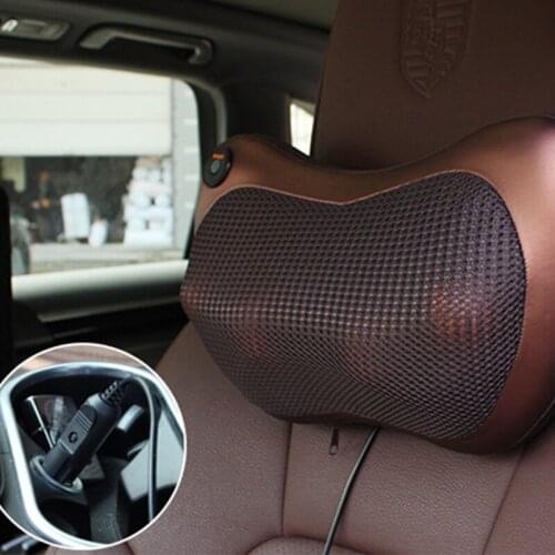 Atreus Car Styling 1pcs Protect Neck4/8 balls Massage Pillows For Porsche 911 Cayenne Macan For Mini Cooper R56 R50 R53 F56 F55