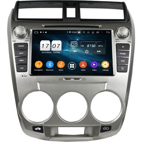 8" Android 10.0 PX6 Car Audio For Honda CITY 2008-2011 Car Stereo 6 Core Multimedia Player Radio 4+64G DVD Player DSP 1280*720