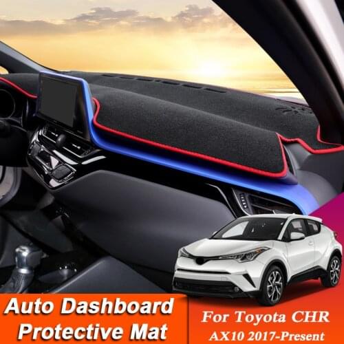 Car Styling For Toyota CHR AX10 2017-Present LHD&RHD Dashboard Mat Protective Interior Anti-Pad Shade Cushion Auto Accessory