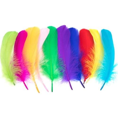 White Goose Nagoire Loose Feather 5-7"/13-18cm Goose Feathers for Crafts Wedding Feathers Decoration Feathers for Jewelry Making