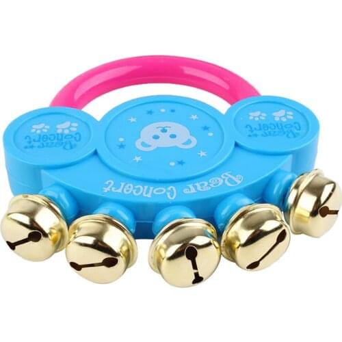 Brand new cute childrens baby design hand bells jingle bells toys accompanying childrens gifts appease