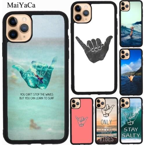 MaiYaCa Waves Ocean Shaka Surf Case For iPhone 12 Pro Max mini 11 Pro Max XS X XR SE 2020 6S 7 8 Plus Cover