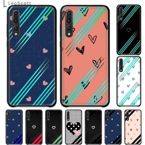 Love heart design funny cute Phone Case For Huawei honor 10 i lite 8x P 20 30 40 lite pro smart 2019 nova 5t mate 20 pro coque