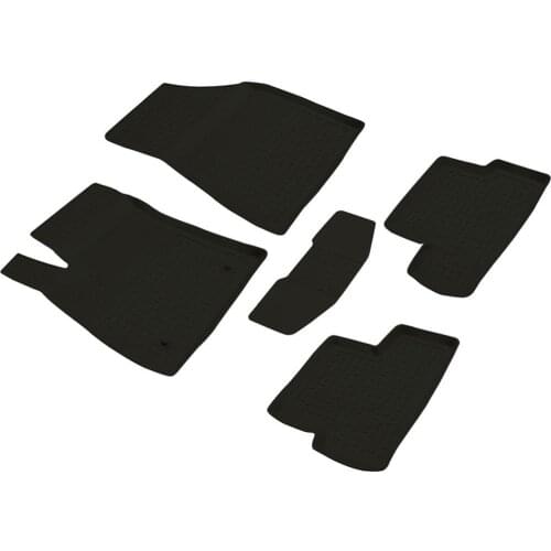 Renault Megane 4 HB Refref 4D Pool Designed Rubber Car Floor Mat 2016 and Present Black