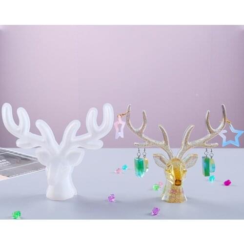 Antler Jewelry Display Silicone Mold For Crystal Epoxy Resin Jewelry Storage Rack DIY Resin Mold