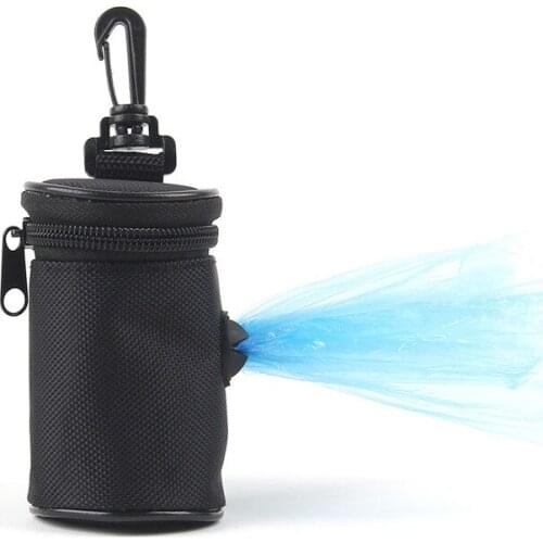 Pets Puppy Accessories Container for Dogs Walking Circular Column Waste Bag Dispenser Holder Dog Poop Litter Trash Garbage Bags