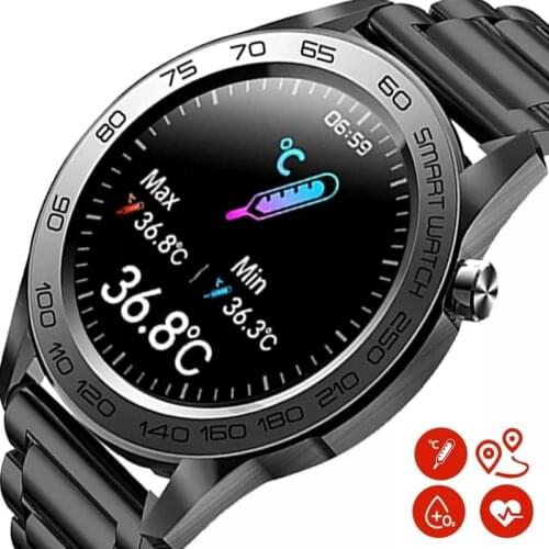 LIGE New Sports Smart Watch Men Fitness Tracker Full Touch Smart Bracelet Woman Temperature Monitor Smartwatch For Android IOS