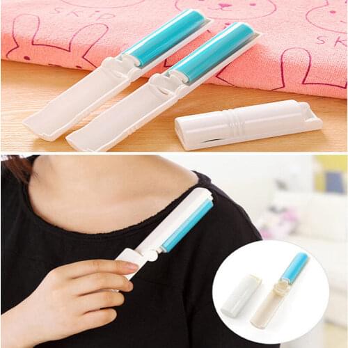Sticky Portable Washable Dust With cover for wool Lint Roller Hair Dust Remover Clothes Foldaway High Quality Travel