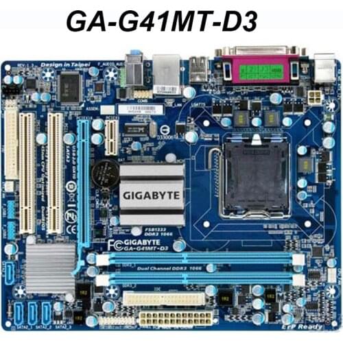 For GIGABYTE GA-G41MT-D3 Desktop Motherboard G41 G41MT-D3 Socket LGA 775 DDR2 8GB SATA II Used Mainboard