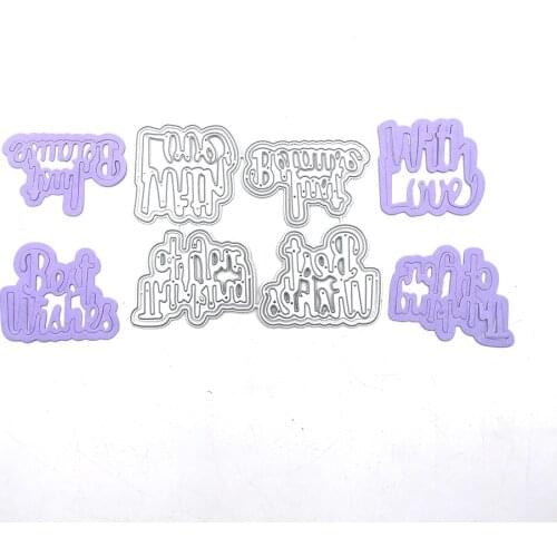 Julyarts Letter Metal Cutting Dies 2021 Scrapbooking Cutting Dies for Paper Craft Die Card Making Mold