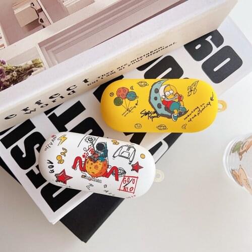 Cute Astronaut Soft Case for Huawei FreeBuds for Honor Flypods Lite Youth Version Bluetooth Earphones Protect Case Headphone Box