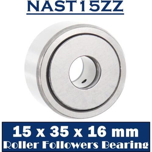 NAST15ZZ Roller Followers Bearing 15*35*16mm ( 1 PC ) Separable Type With Side Plates NAST15UUR Bearings