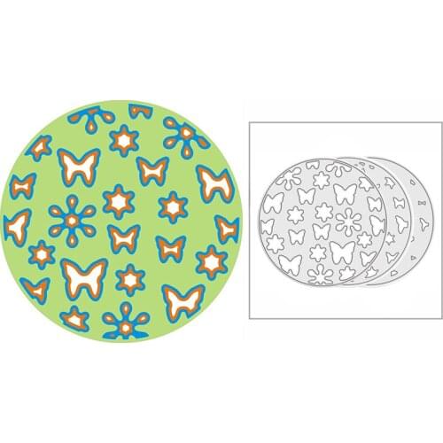 New 2021 Layering Butterfly Background Metal Cutting Dies for DIY Scrapbooking Paper and Card Making Embossing Craft No Stamps