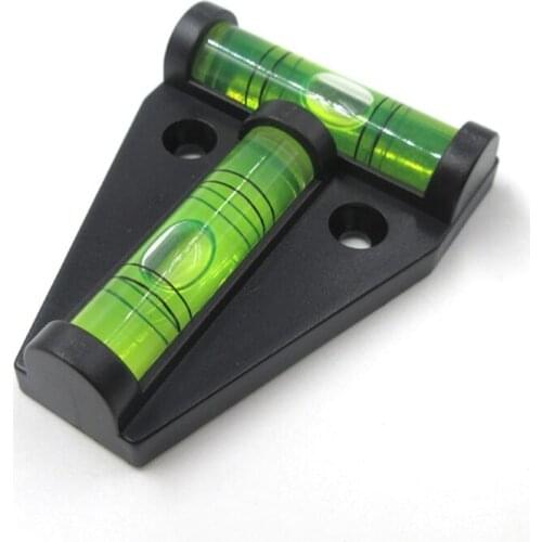 1pc Mini T-Type Spirit Level Measurement Instrument Vertical And Horizontal Adjuster Spirit Bubble Shell Boat Accessories Parts