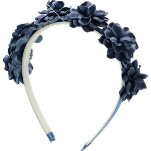 NEW WINTER VELVET flower hairband children photograph hairband full head side head flower headband
