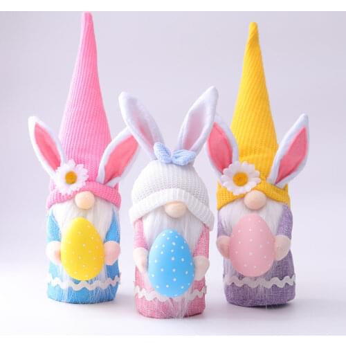 Easter Child Gifts Easter Bunny Decor Happy Easter Lovely Dollfor Home Table Easter Eggs Rabbit Bunny Egg Birth