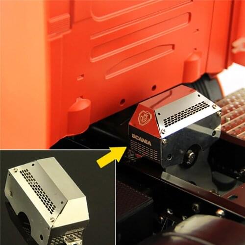 Durable Metal Gearbox Cover Hood for 1/14 Tamiya Benz Scania RC Tractor Truck Upgrade Parts