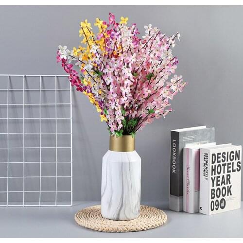 Flower Realistic Halloween Valentines Day 62cm Spring Decoration Lifelike Easter Plastic Christmas Artificial Flowers