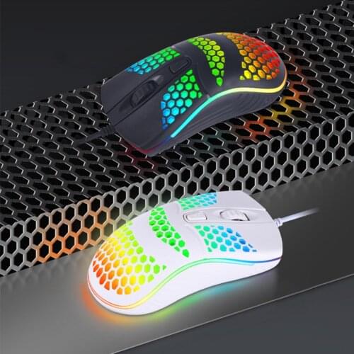 Lightweight Colourful Breathing Light Home Office Computer Wired Gaming Mouse