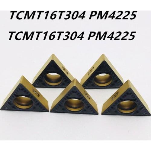 10PCS high quality TCMT16T304 TCMT090204 PM4225 carbide CNC turning tool TCMT 16T304 TCMT 090204 PM 4225 lathe tool turning tool