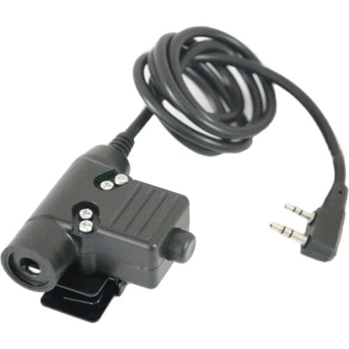 U94 PTT Cable Plug for Airsoft Z Tactical Radio Headset Earpiece Z 113