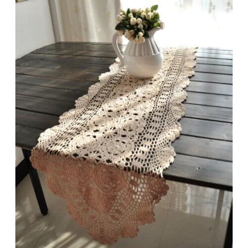 Crochet table runners vintage hand crocheted table runners