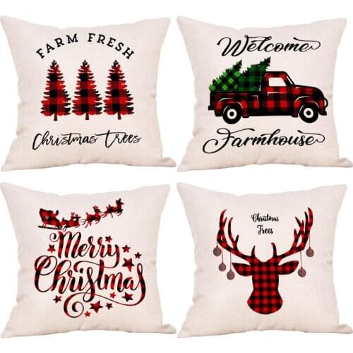 Explosive Product Cartoon Pillow Case Cushion Cover Floor Cushion Gift Christmas Linen Home Car Customization Home Decore