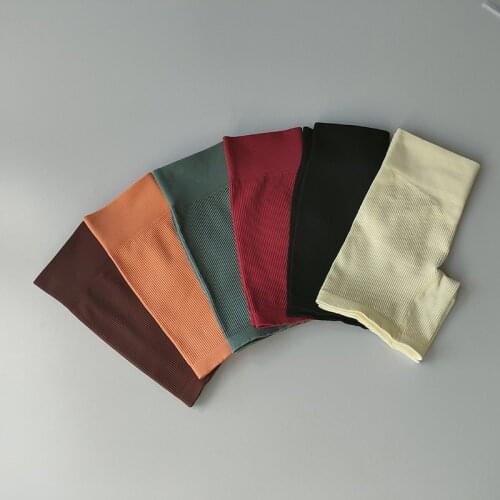 Women Yoga Shorts High Waist Sports Shorts Seamless Yoga Fitness Running Workout Shorts