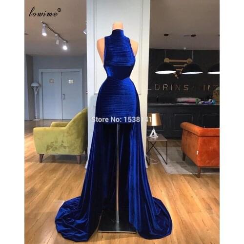 Elegant Navy Blue Evening Dresses Long Mermaid Sexy Evening Gowns Women Celebrity Dresses Party Plus Size Abiti Da Cerimonia