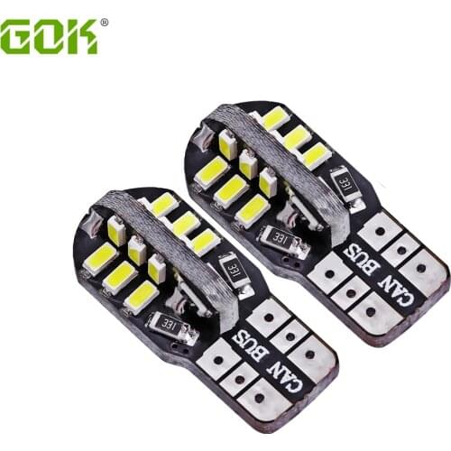 100 X T10 led canbus W5W T10 24smd 3014 led Canbus NO ERROR Car Auto t10 24led Bulbs Indicator Light Parking Lamp White light