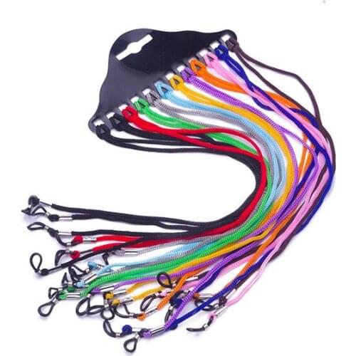 12PC Fashion New Design High Elasticity Sunglasses Lanyard Leather Strap Glasses Chain Cord Reading Glasses Strap Decoration
