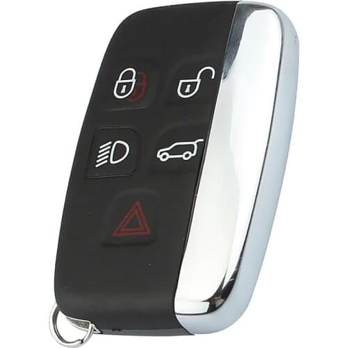 5 Buttons Remote Key FOB Smart Key Shell Case Blade for JAGUAR XJ XJL XF