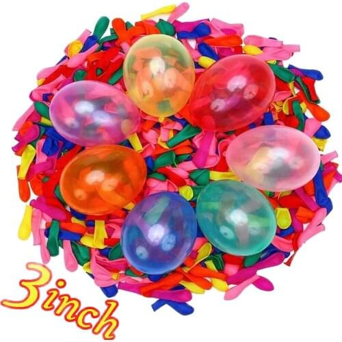 500Pcs 3" Mixed Color Water Balloons Bombs Lot For Party Favors Water Game
