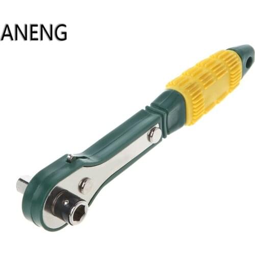 ANENG Mini Rapid Ratchet Wrench 1/4 Screwdriver Quick Socket Spanner Repairing Tools