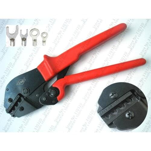AP-0516 ratchet non-insulated cable lug terminal crimping tools,crimp range 0.5-16mm2
