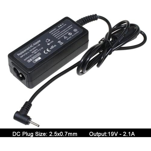 19V 2.1A 2.5x0.7mm Laptop Netbook Ac Adapter Power Supply For ASUS Eee PC Seashell 1015PW 1015PX 1015BX 1015CX 1015PEB Charger