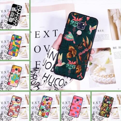 Aesthetic Flower Pretty Animal Back Cover For Huawei Mate 20 10 9 Pro soft Silicone Phone Case For Huawei Mate 7 8 9 10 20 Lite