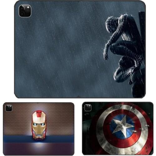 Marvel Avengers Captain America Spider-Man Iron Man iPad Case For i Pad 10.2 Case Hunter X Hunter Soft Silicone Back Funda Prote