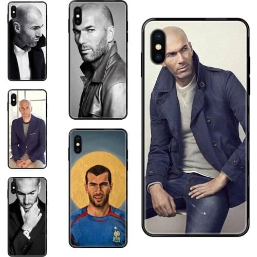 For Huawei Honor Mate Play V10 View 10 20 20X 30 Lite Pro Y3 Y5 Y9 Nova 3 3i Pro Zinedine Zidane Black Soft TPU Case Protective