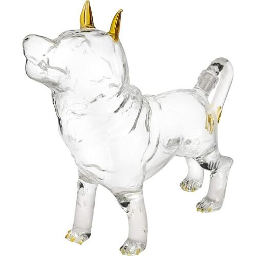 750 ml animal dog shaped home bar Whiskey Decanter Wine decanter for Liquor Scotch Bourbon