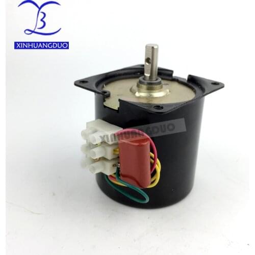 1PCS 110VAC /25w/2.5 rpm-100rpm Low Noise Gearbox Electric Motor 50HZ 60HZ High Torque Low Speed AC synchronous motor 60KTYZ
