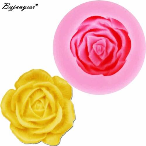 Epoxy UV Resin Rose Flower Silicone Mold Clay Gumpaste Chocolate Fondant Cake Decorating Tools Kitchen Baking M787