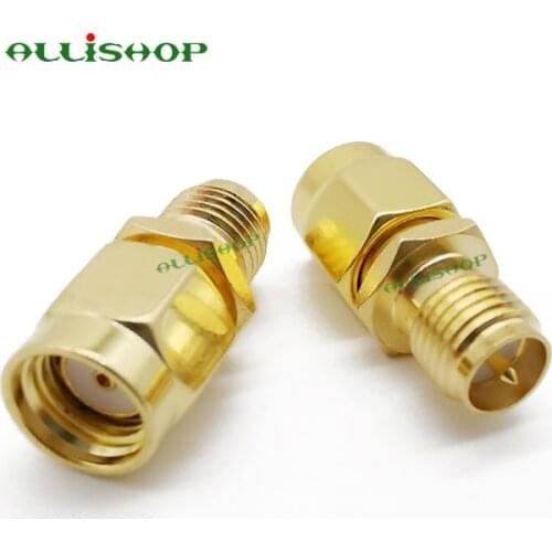RP SMA Male to RP SMA Female RF Adapter Connector SMA Adapter Straight RP-SMA Plug to Jack RF Coaxial Adapter